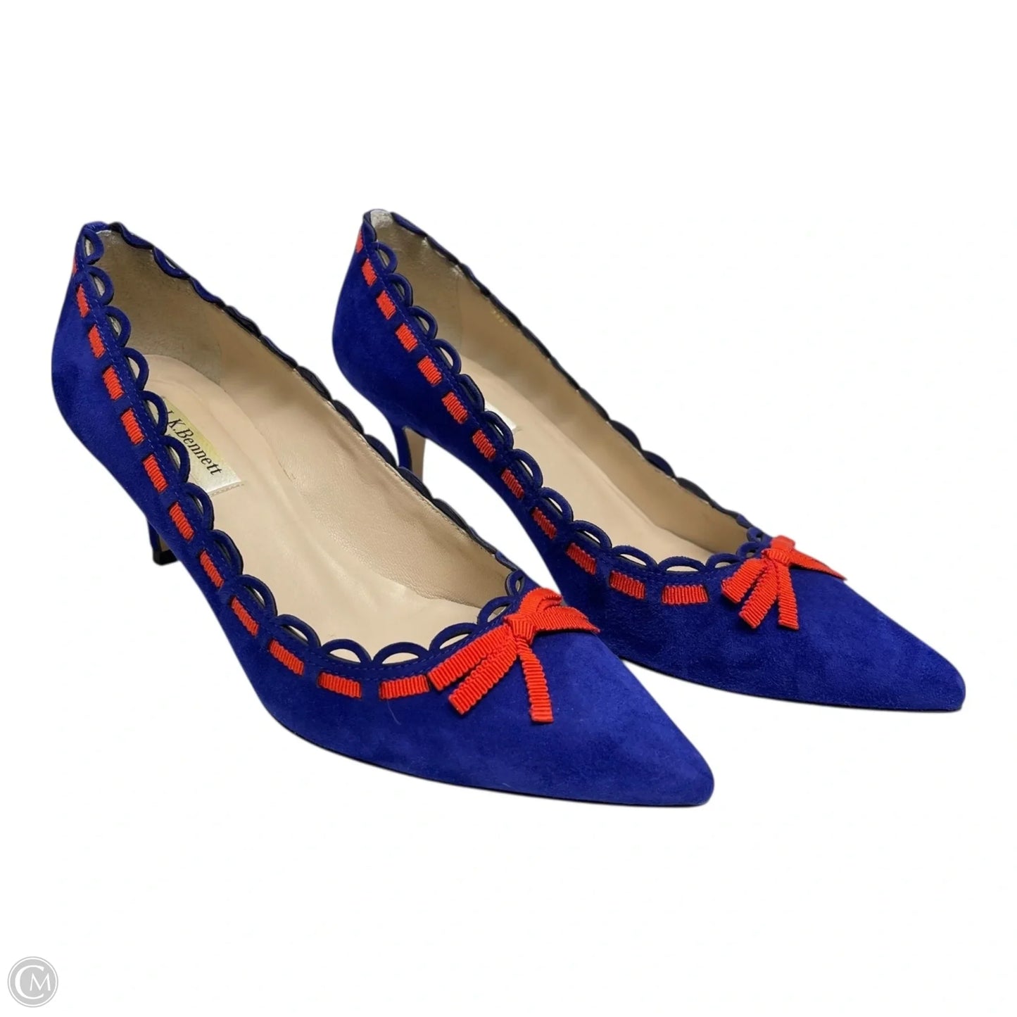 Shoes Heels Stiletto By Lk Bennett In Blue & Orange, Size: 7