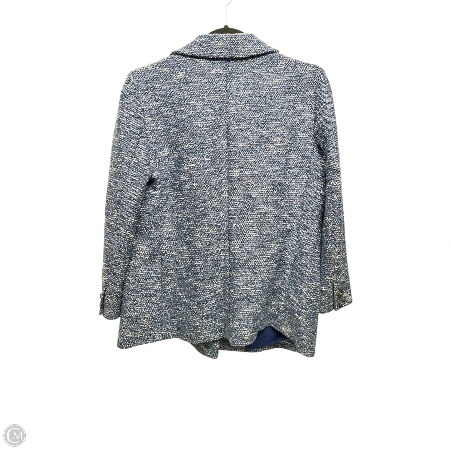 Blazer By Talbots In Blue & White, Size: 8p