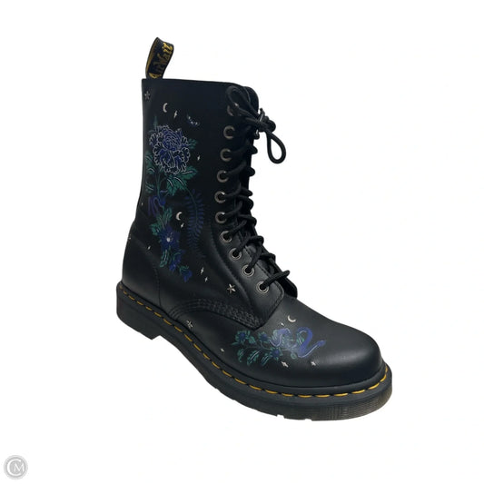 Boots Combat By Dr Martens In Floral Print, Size: 10