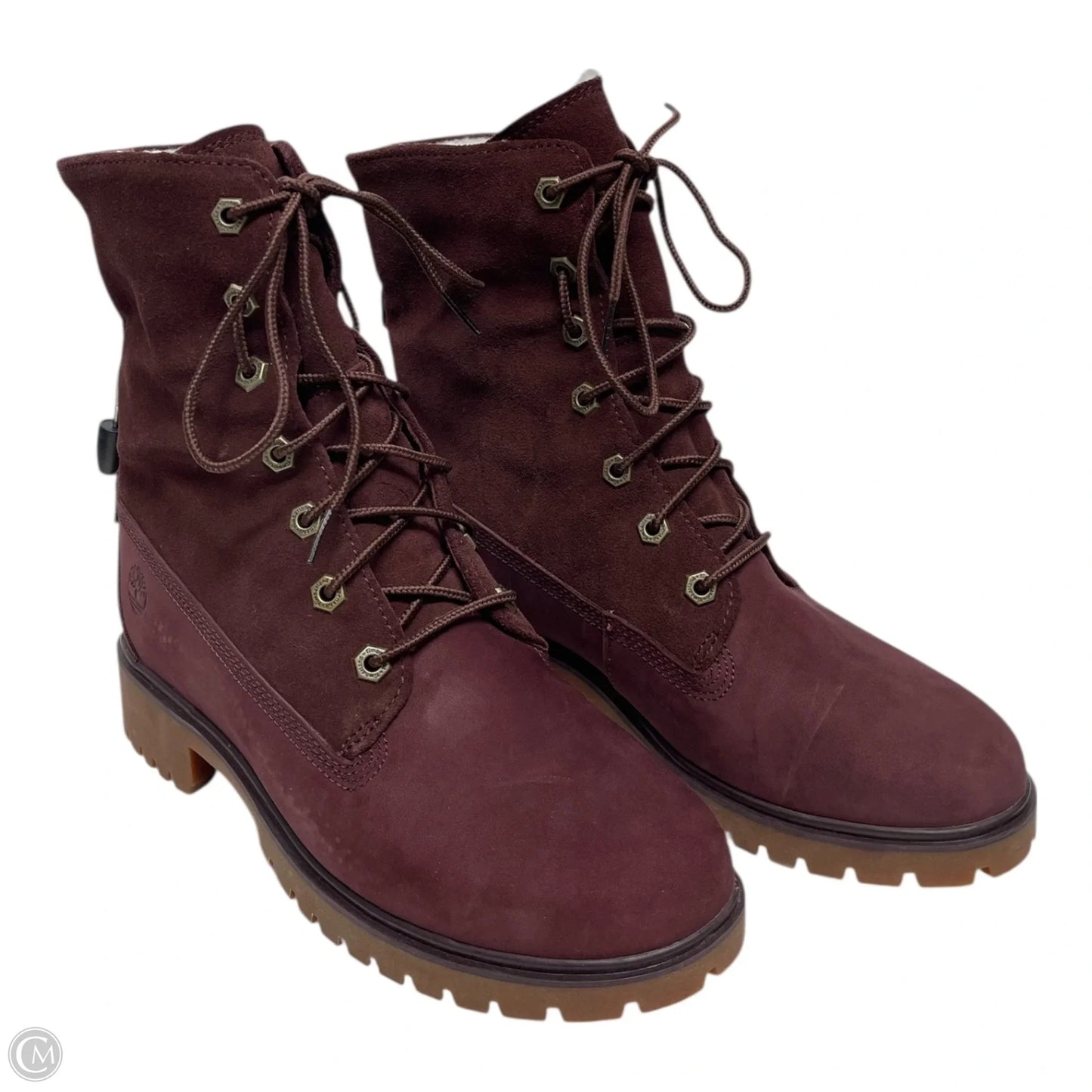 Boots Combat By Timberland In Maroon, Size: 8