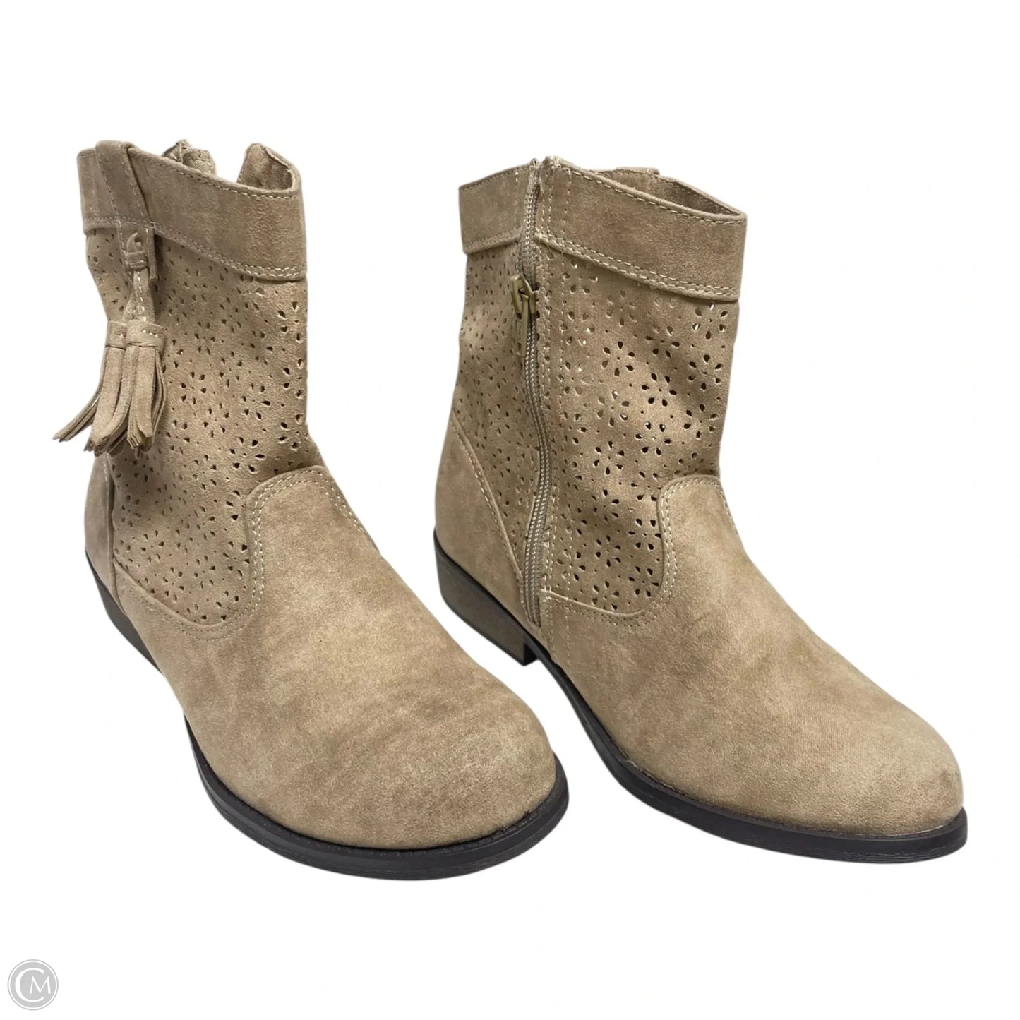 Boots Ankle Flats By Sonoma In Tan, Size: 5