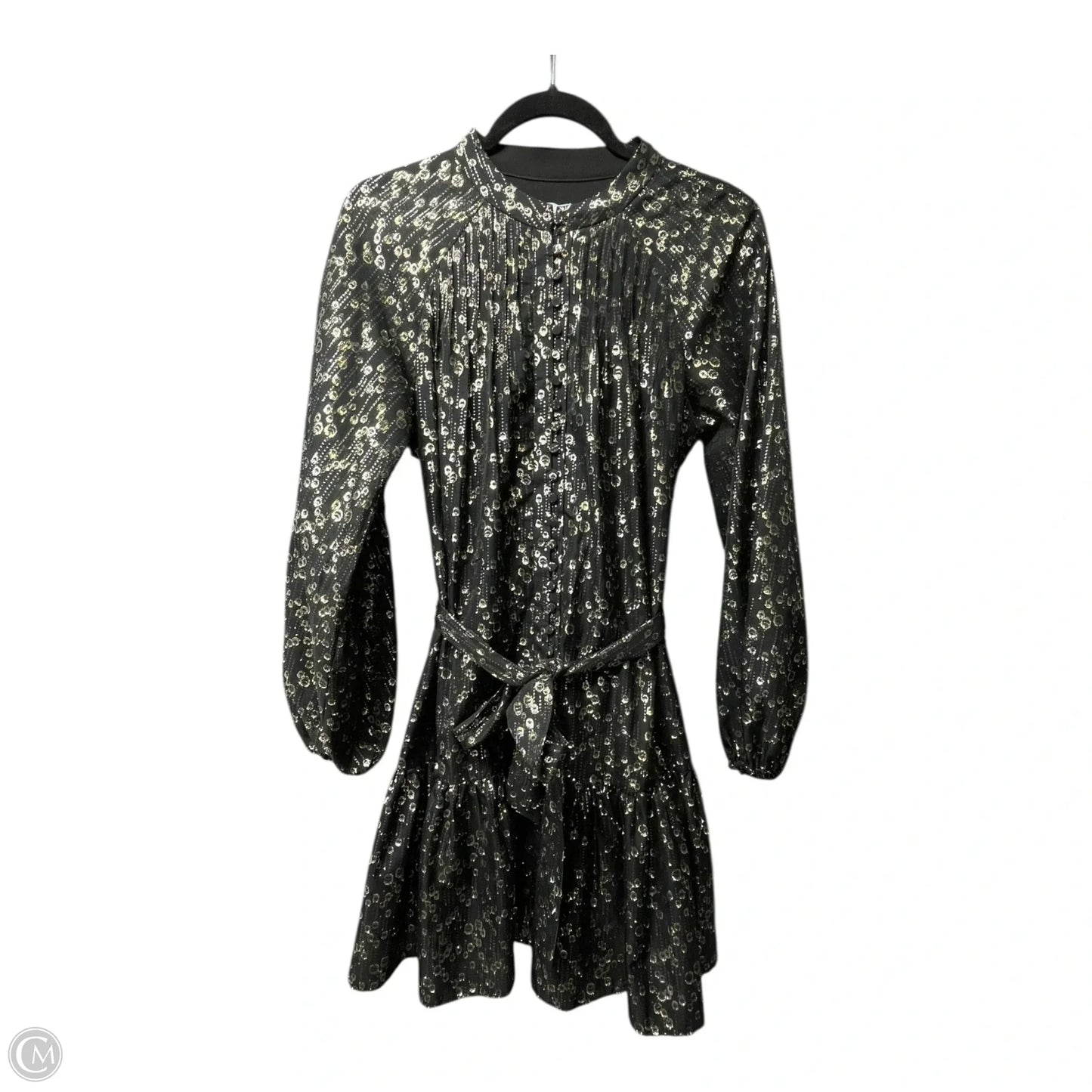Dress Party Short By Antonio Melani In Black & Gold, Size: 8