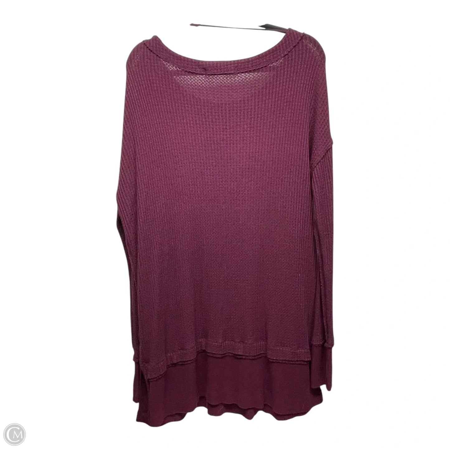 Top Long Sleeve By We The Free In Maroon, Size: L