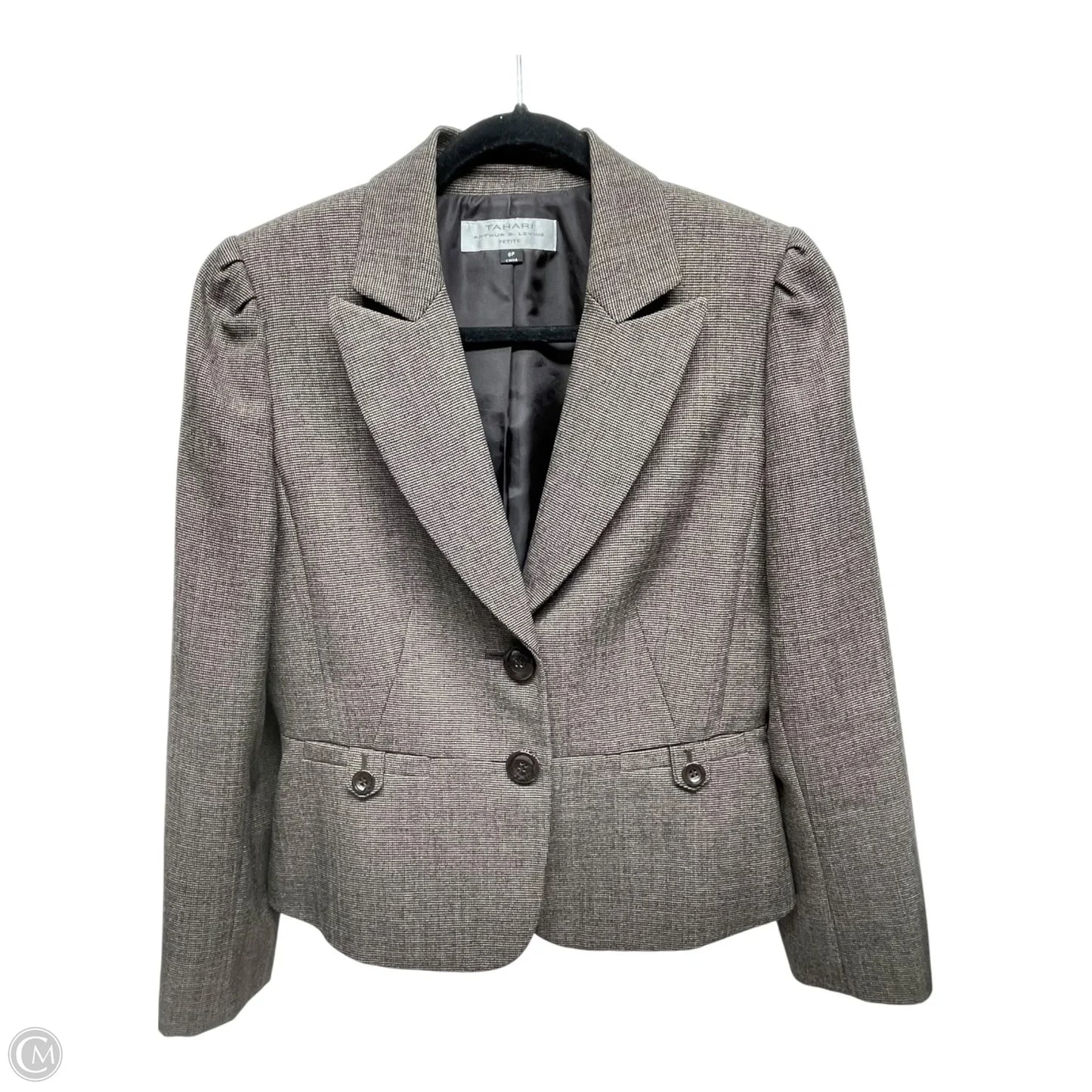 Blazer By Tahari In Brown, Size: 8