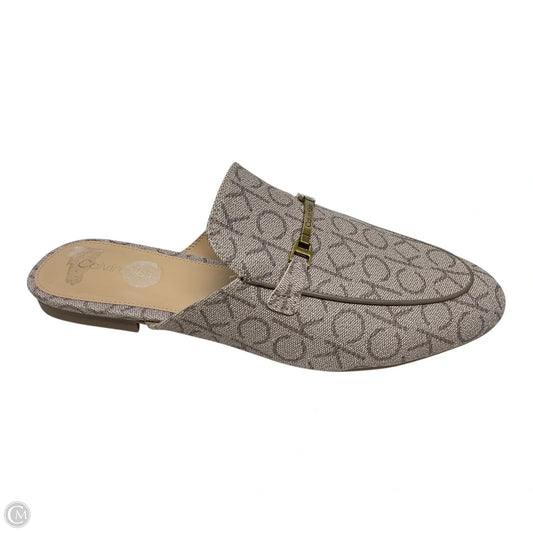 Shoes Flats By Calvin Klein In Tan, Size: 11
