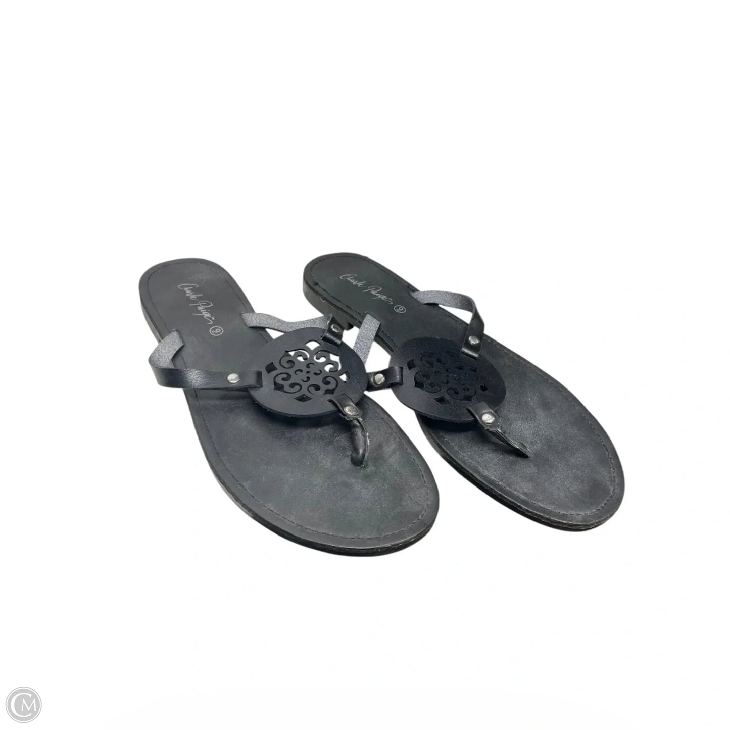 Sandals Flats By Charlie Paige In Black, Size: 9