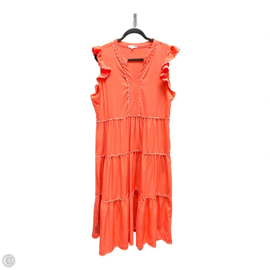 Dress Casual Maxi By Mary Square In Orange, Size: L