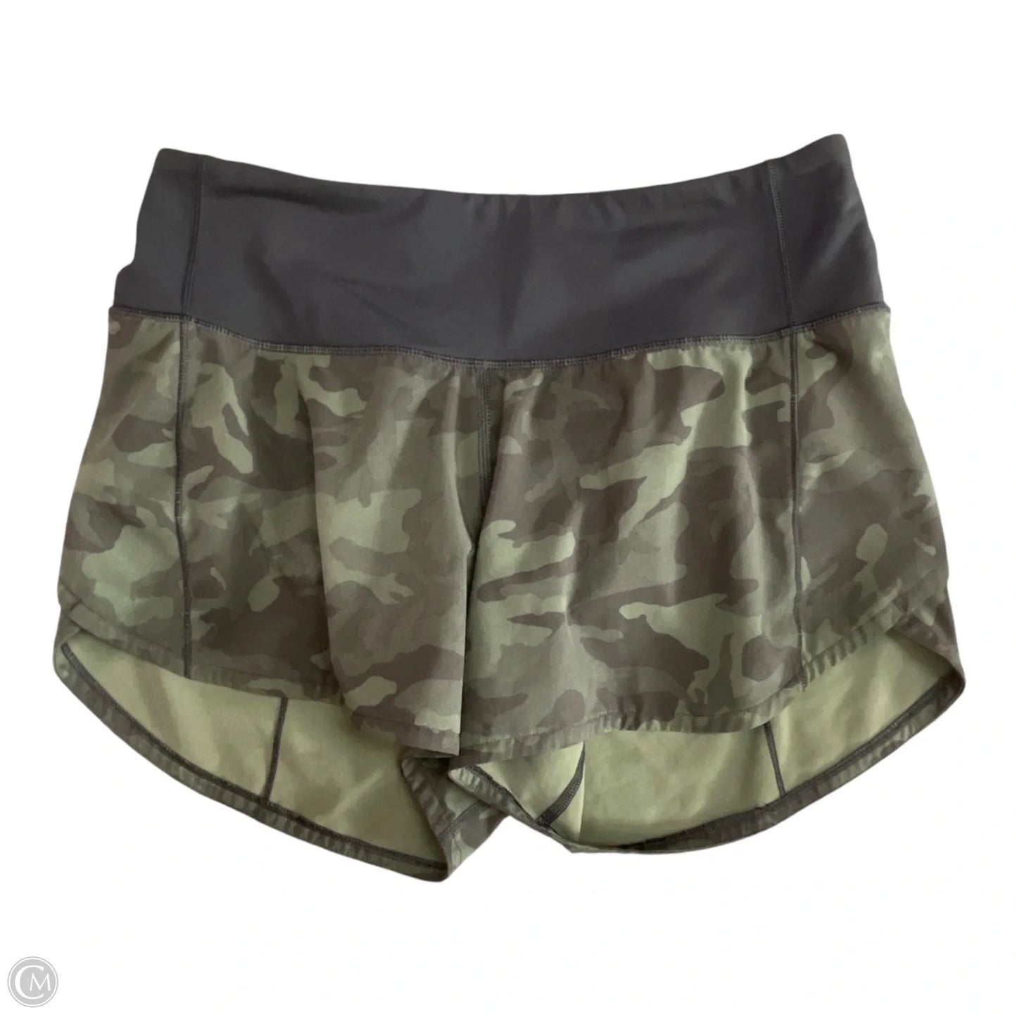 Athletic Shorts By Lululemon In Camouflage Print, Size: 4