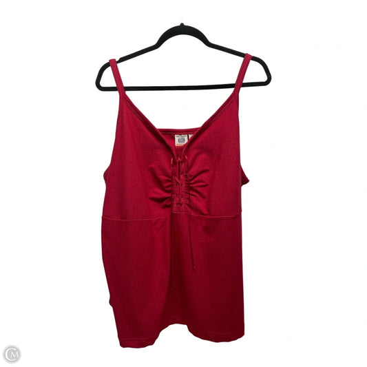 Tank Top By Faded Glory In Red, Size: 4x