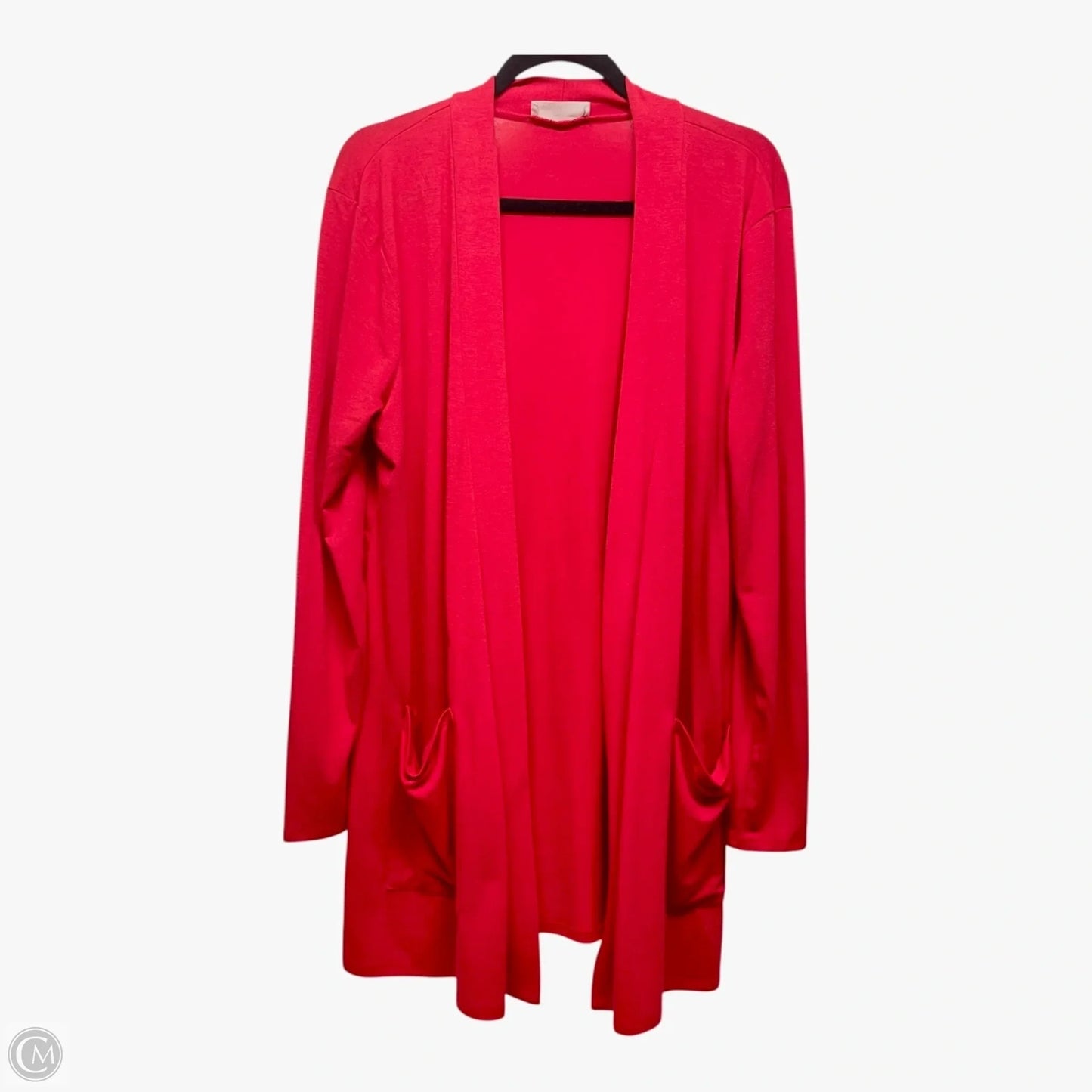 Cardigan By Zenana -  In Red, Size: 1x