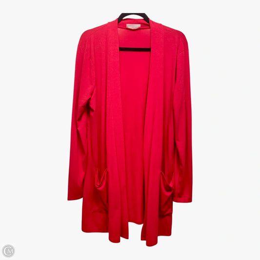 Cardigan By Zenana -  In Red, Size: 1x