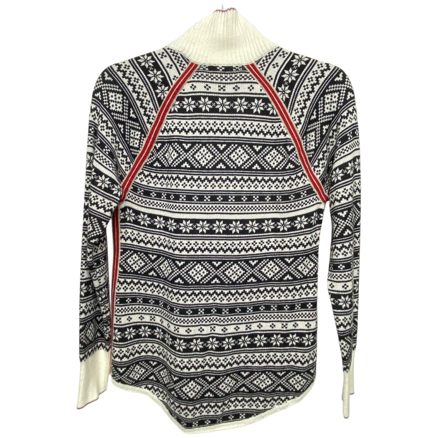 Sweater By Eddie Bauer In Black & White, Size: S