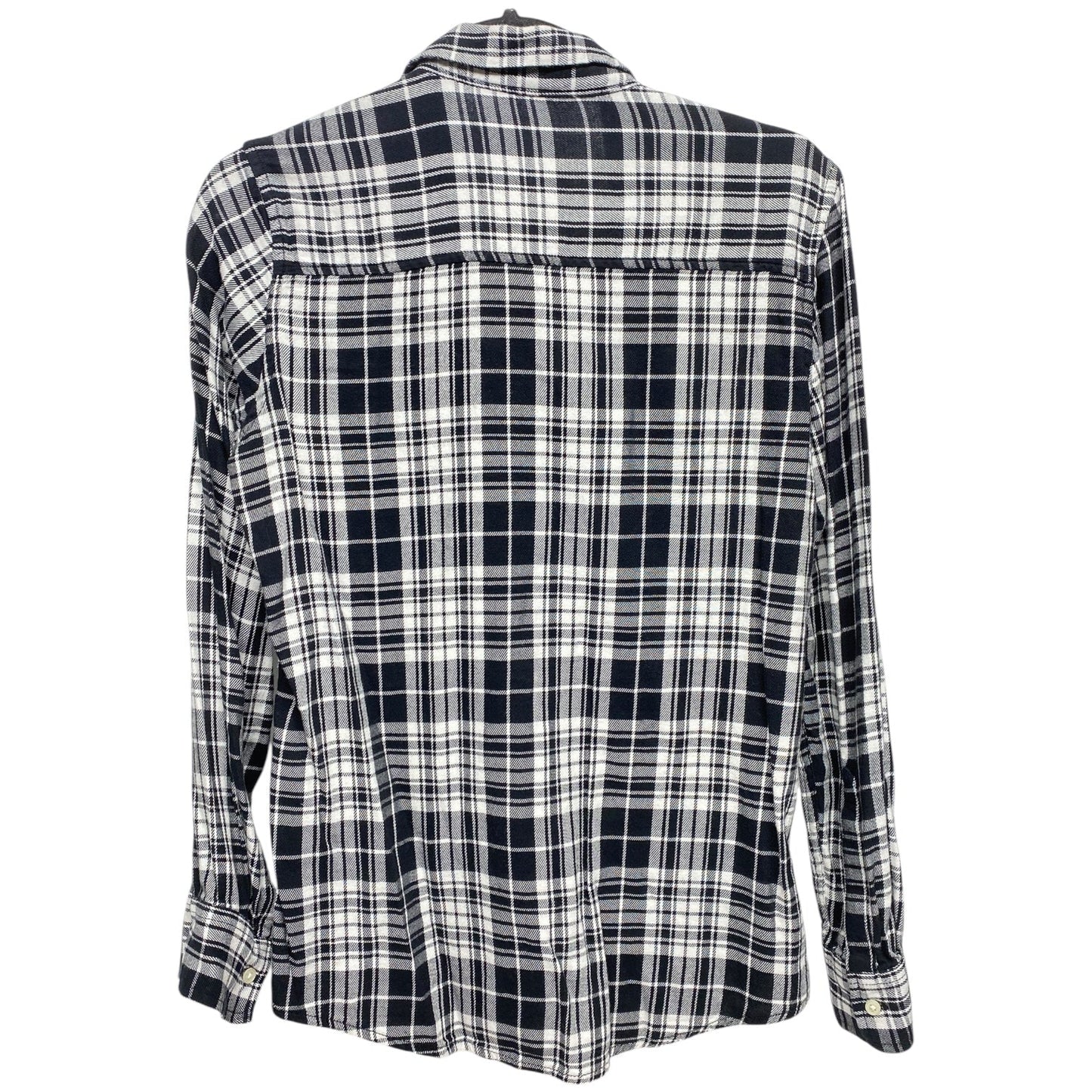 Top Long Sleeve By Gap In Plaid Pattern, Size: Xs