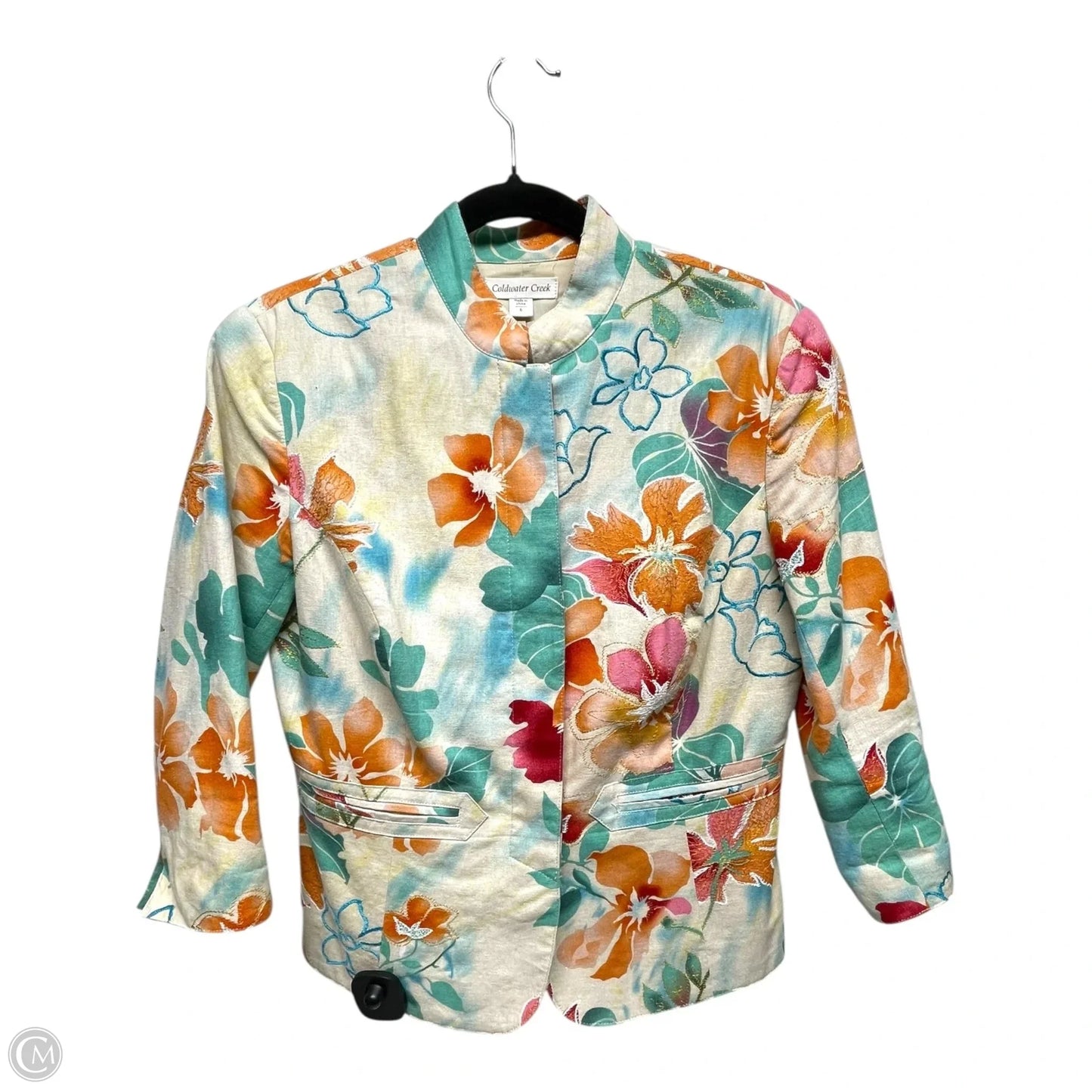 Jacket Other By Coldwater Creek In Floral Print, Size: 6
