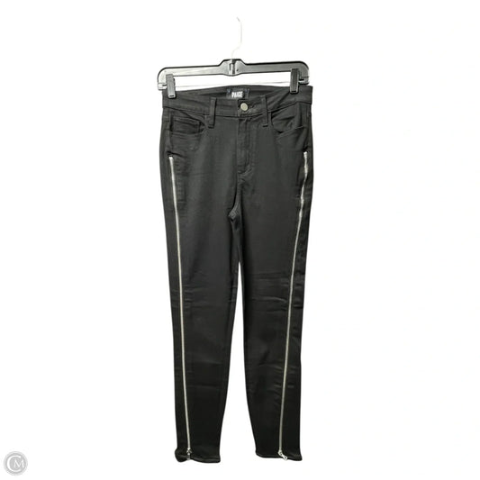 Jeans Skinny By Paige In Black Denim, Size: 2