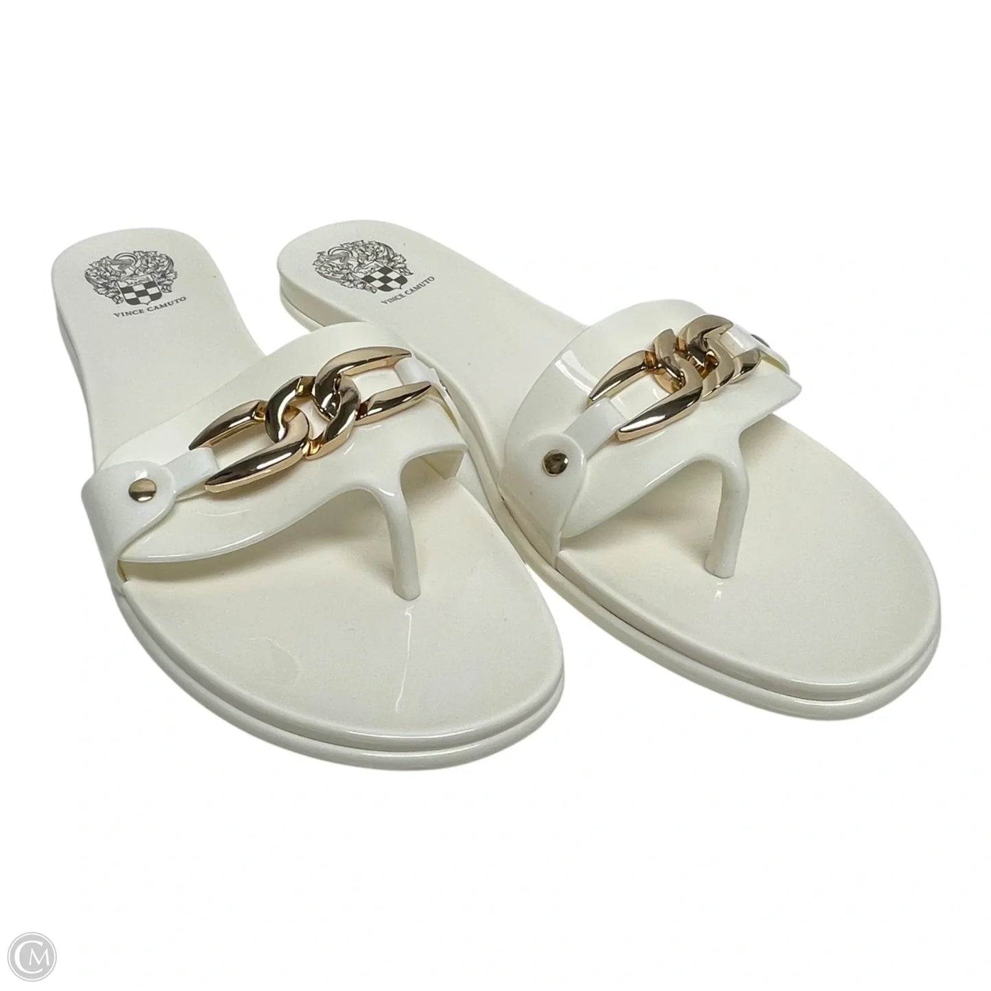 Sandals Flats By Vince Camuto In White, Size: 9