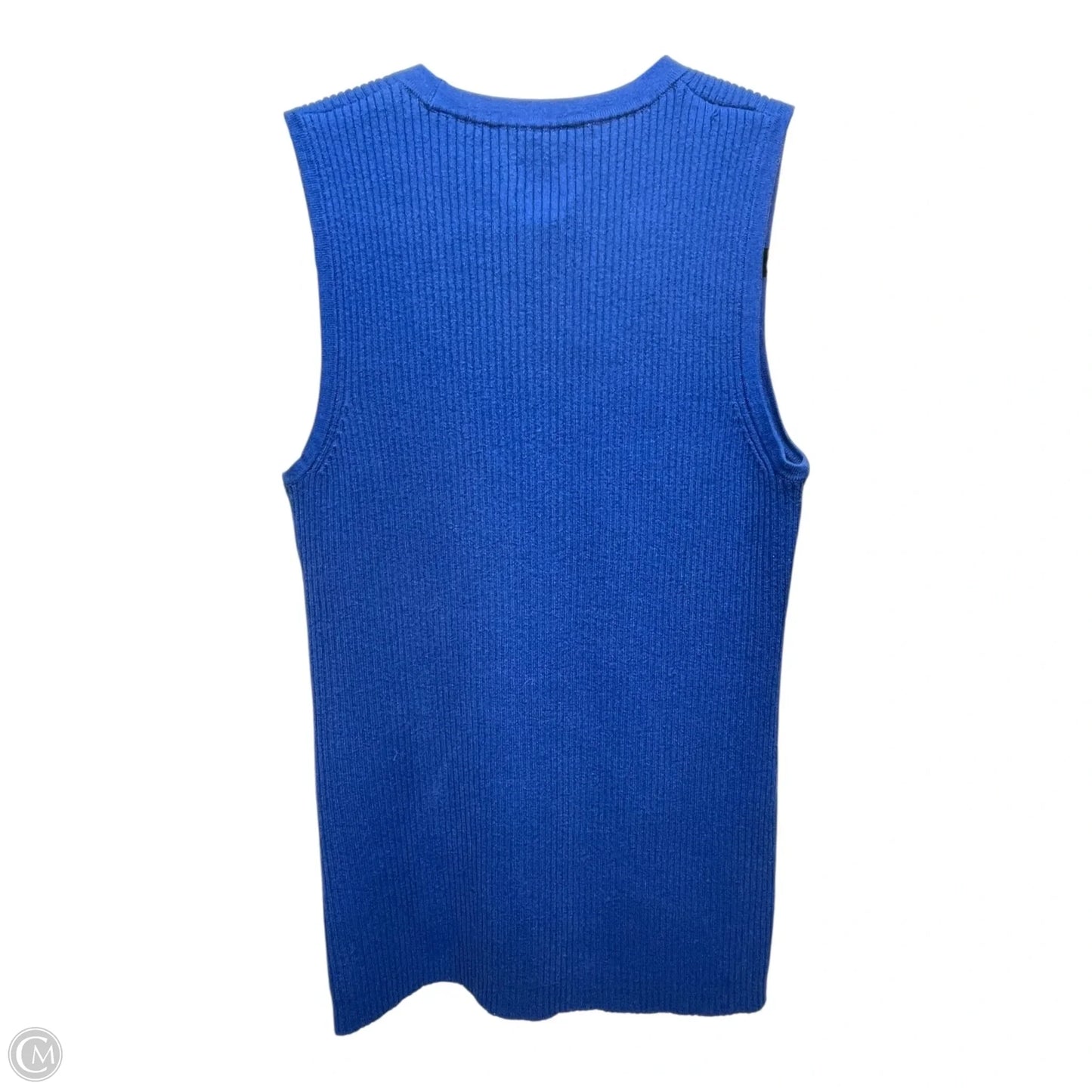 Sweater Short Sleeve By Chicos In Blue, Size: M