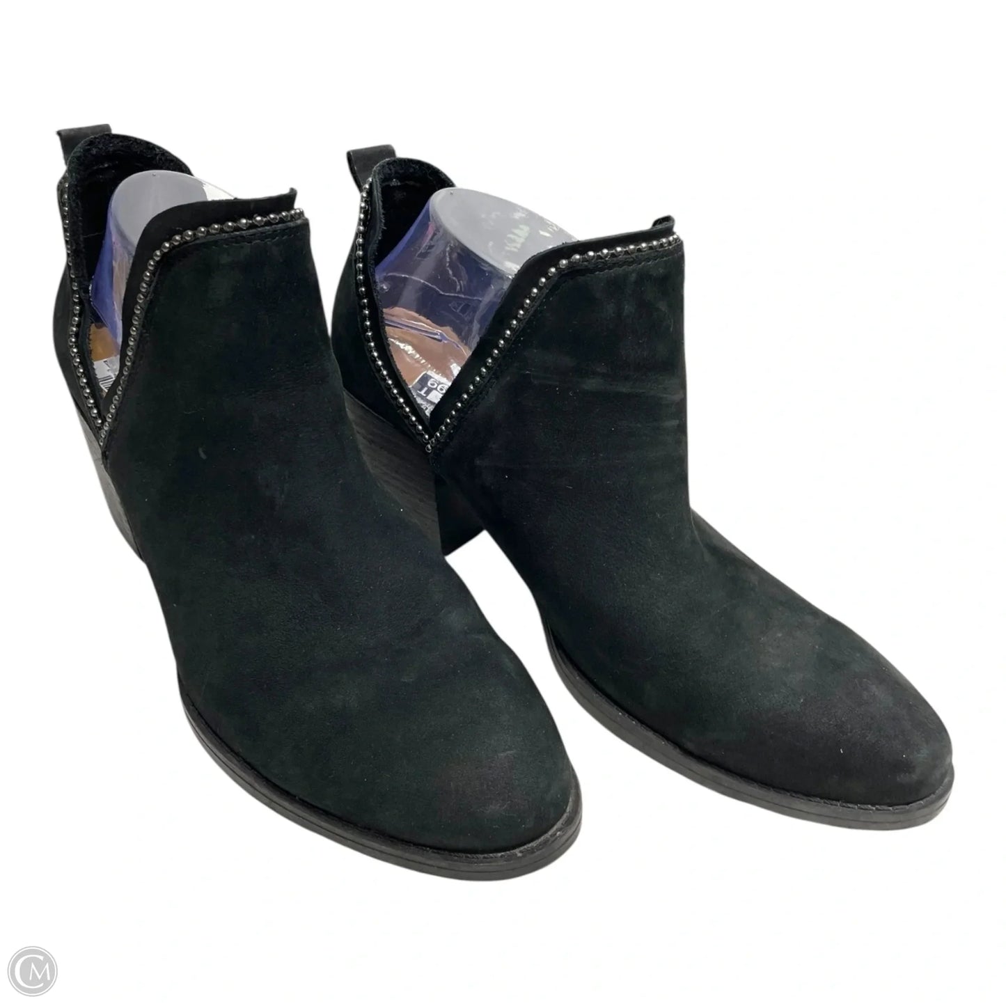 Boots Ankle Heels By Crown Vintage In Black, Size: 9.5