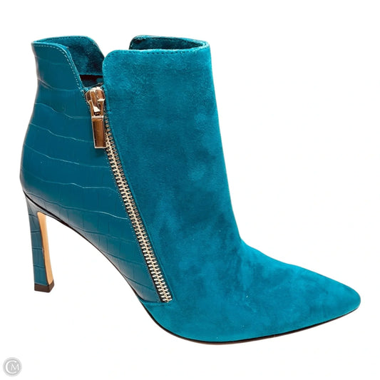 Boots Ankle Heels By White House Black Market In Teal, Size: 6.5