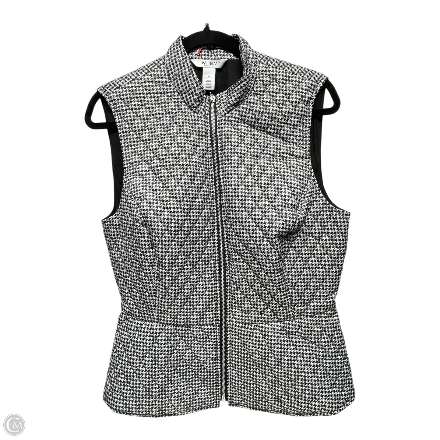 Vest Puffer & Quilted By White House Black Market In Black & White, Size: M