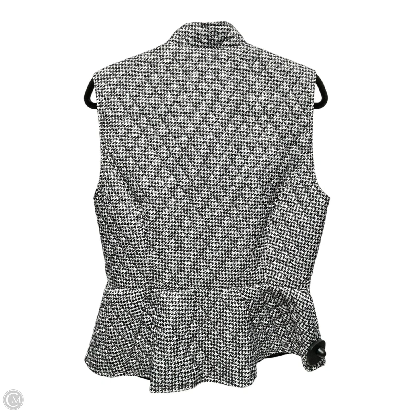 Vest Puffer & Quilted By White House Black Market In Black & White, Size: M