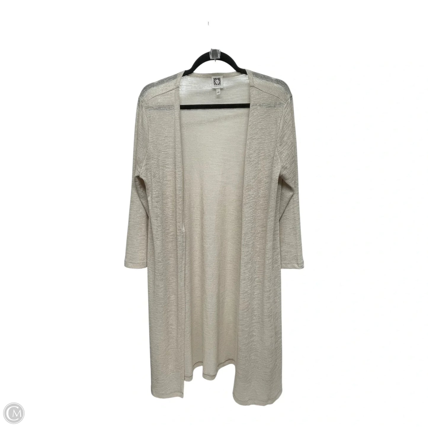 Cardigan By Anne Klein In Beige, Size: L