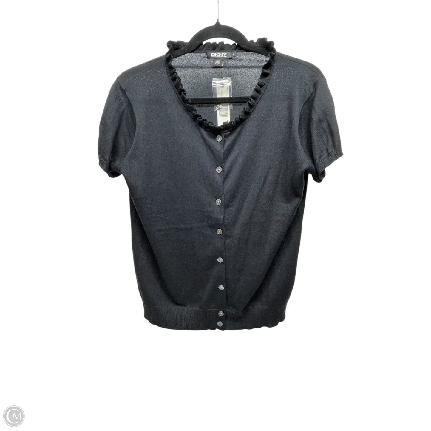 Cardigan By Dkny In Black, Size: L