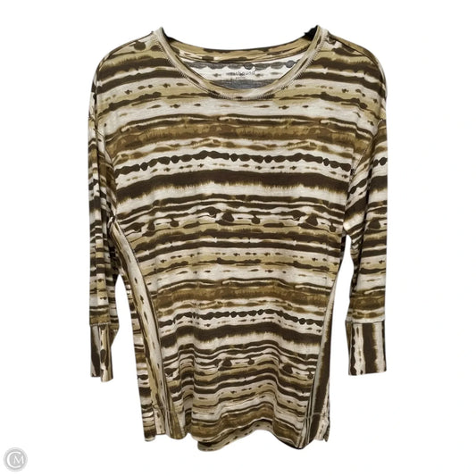 Top Long Sleeve By WESTBOUND In Tie Dye Print, Size: Mp