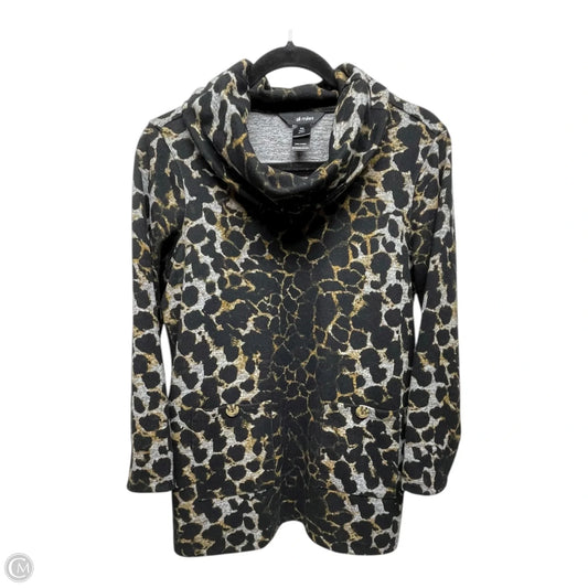 Top Long Sleeve By Ali Miles In Animal Print, Size: Mp