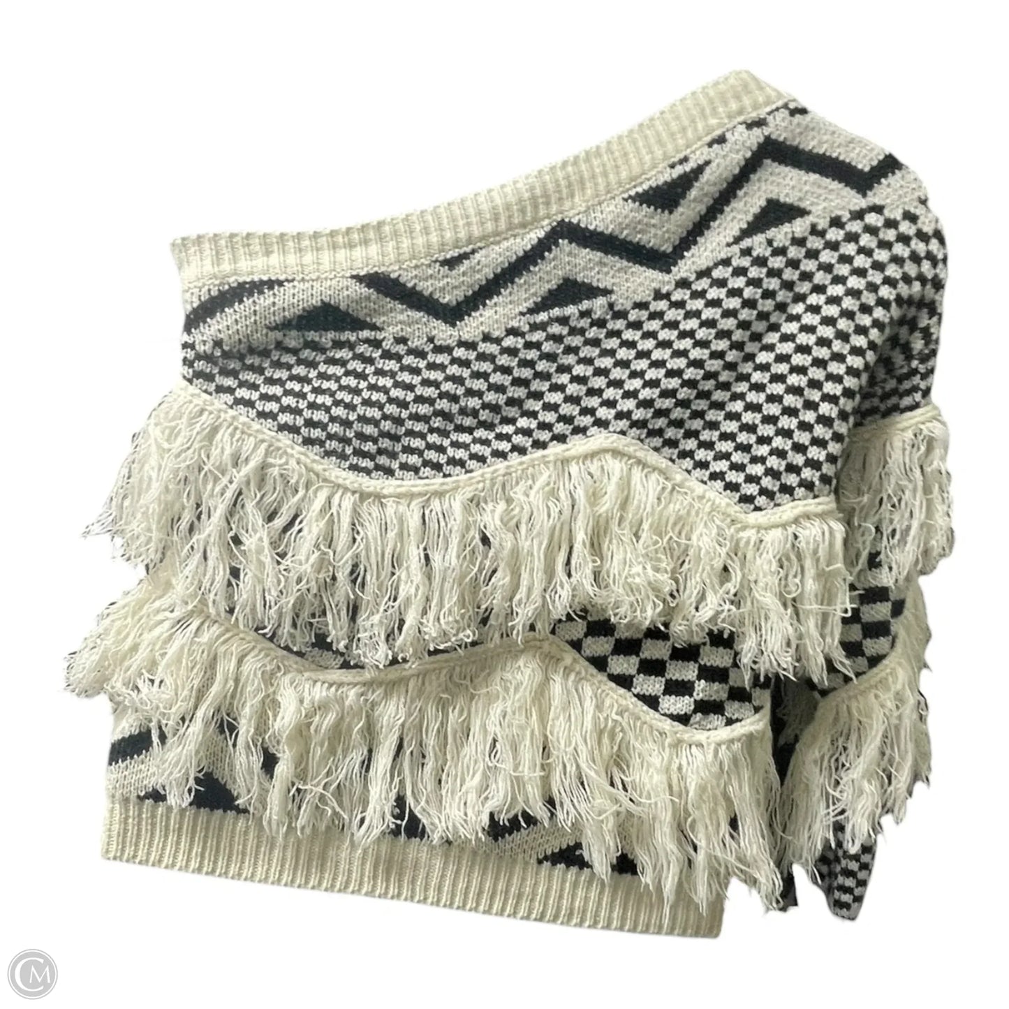 Sweater By Hazel And Olive In Black & Cream, Size: L