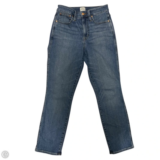 Jeans Straight By J. Crew In Blue Denim, Size: 4