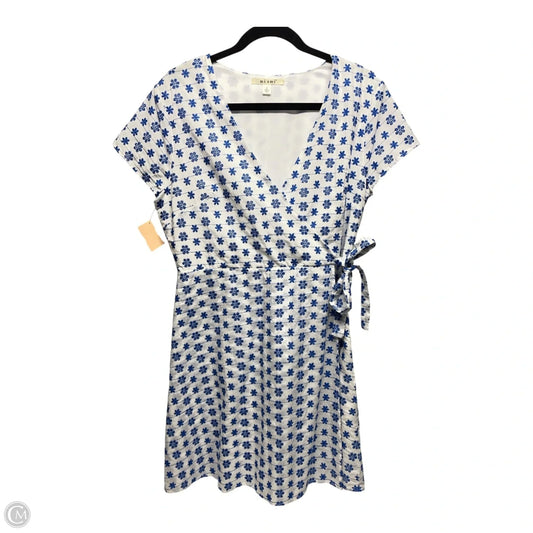 Dress Casual Short By Miami In Blue & White, Size: L