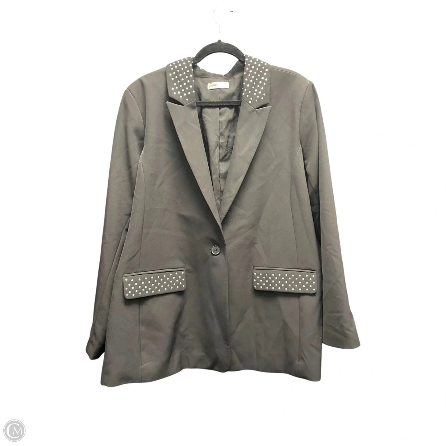 Blazer By Intempo In Black & Silver, Size: 2x