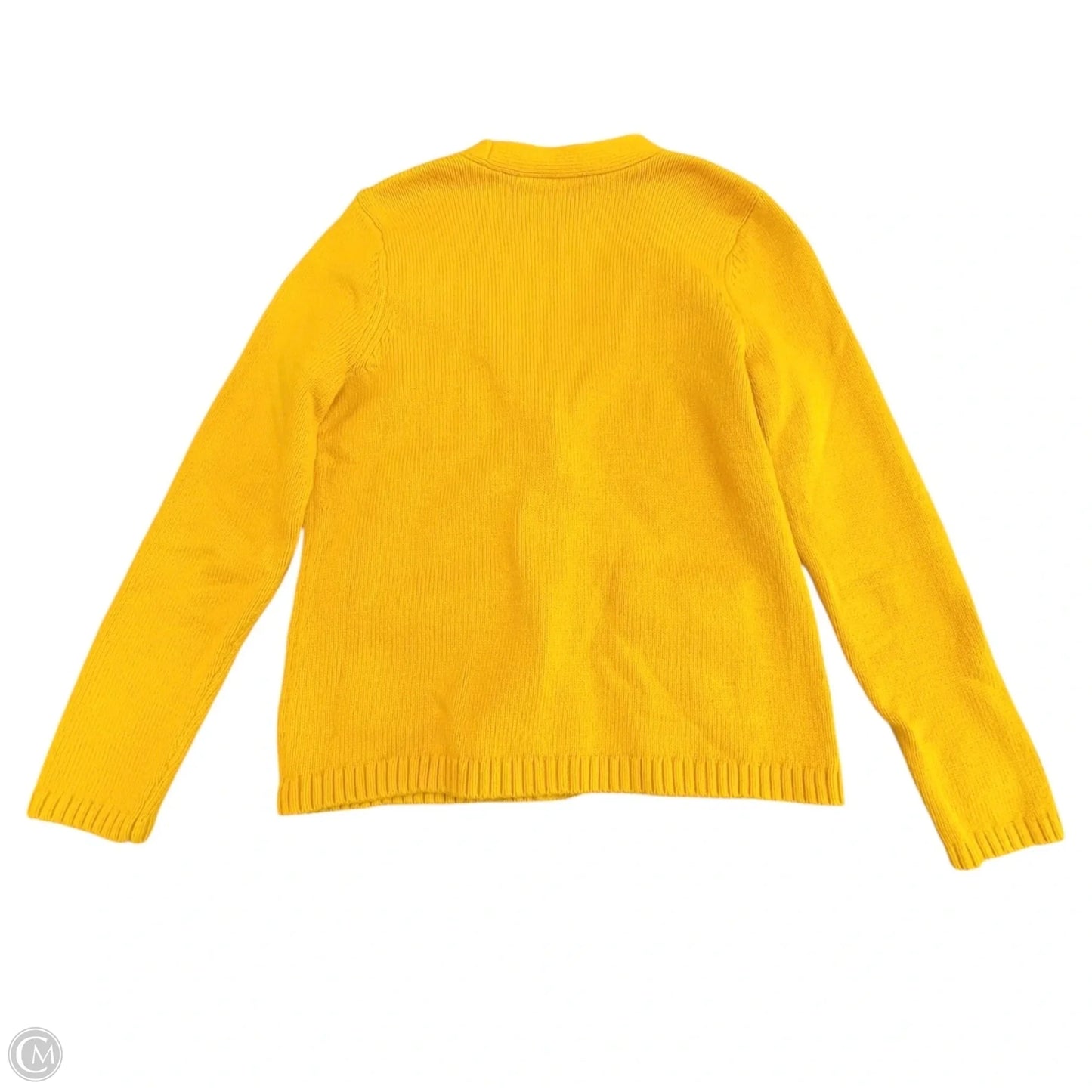 Sweater Cardigan By Talbots In Gold, Size: Sp