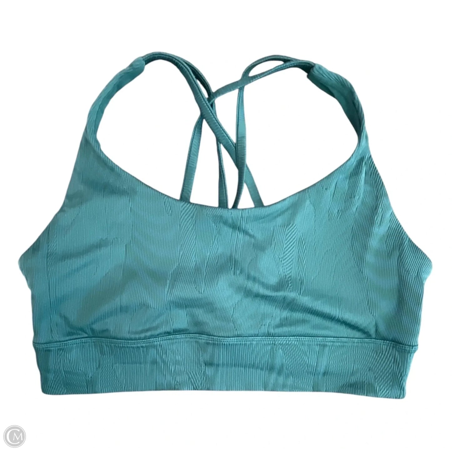 Athletic Bra By Lululemon In Aqua, Size: 12