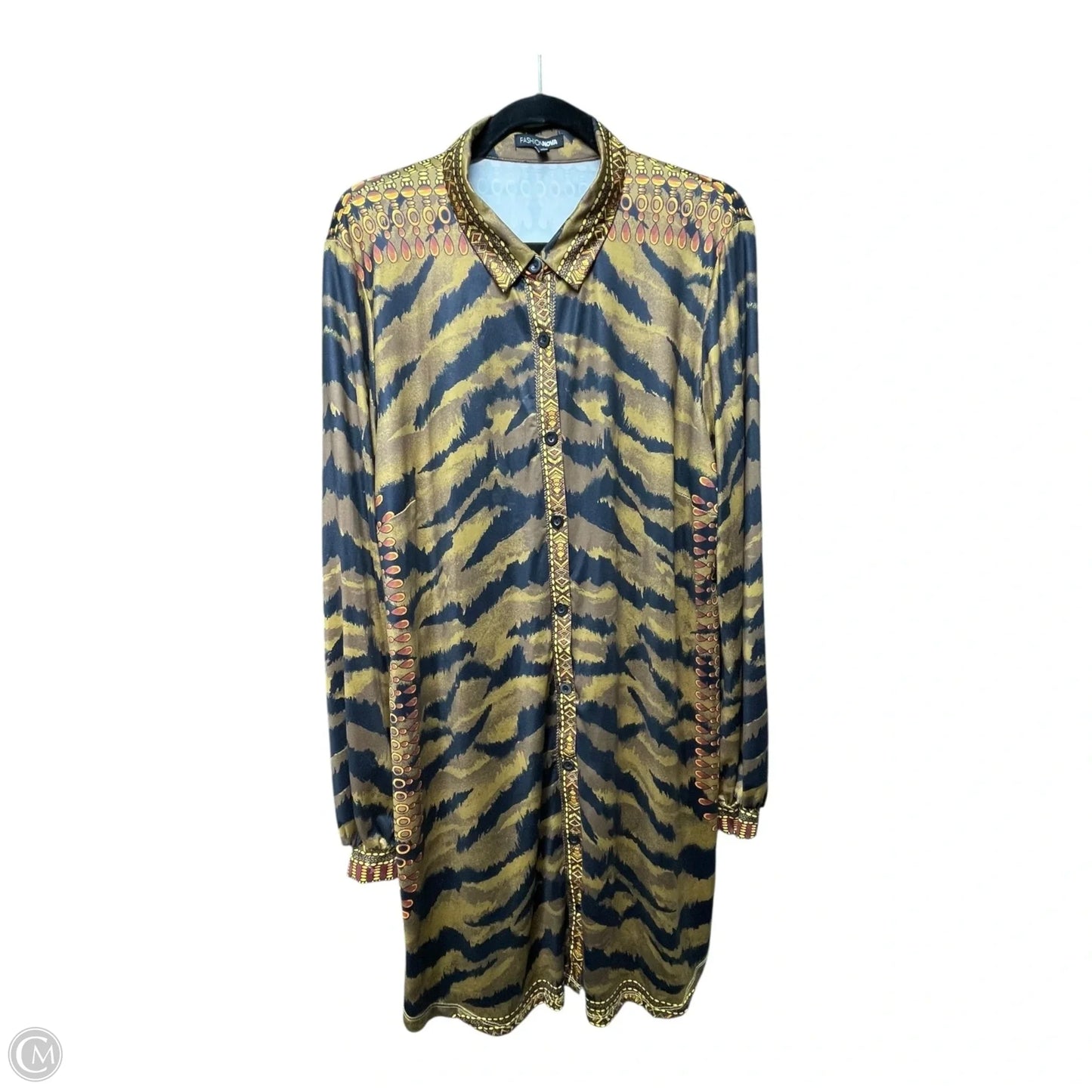 Dress Casual Maxi By Fashion Nova In Zebra Print, Size: Xl