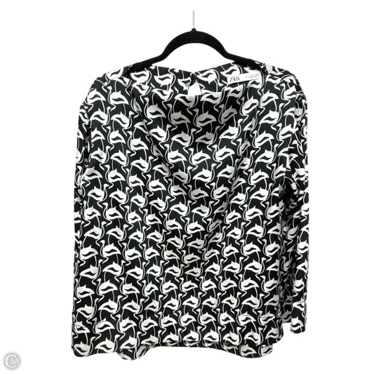Top Long Sleeve By Zara In Animal Print, Size: S