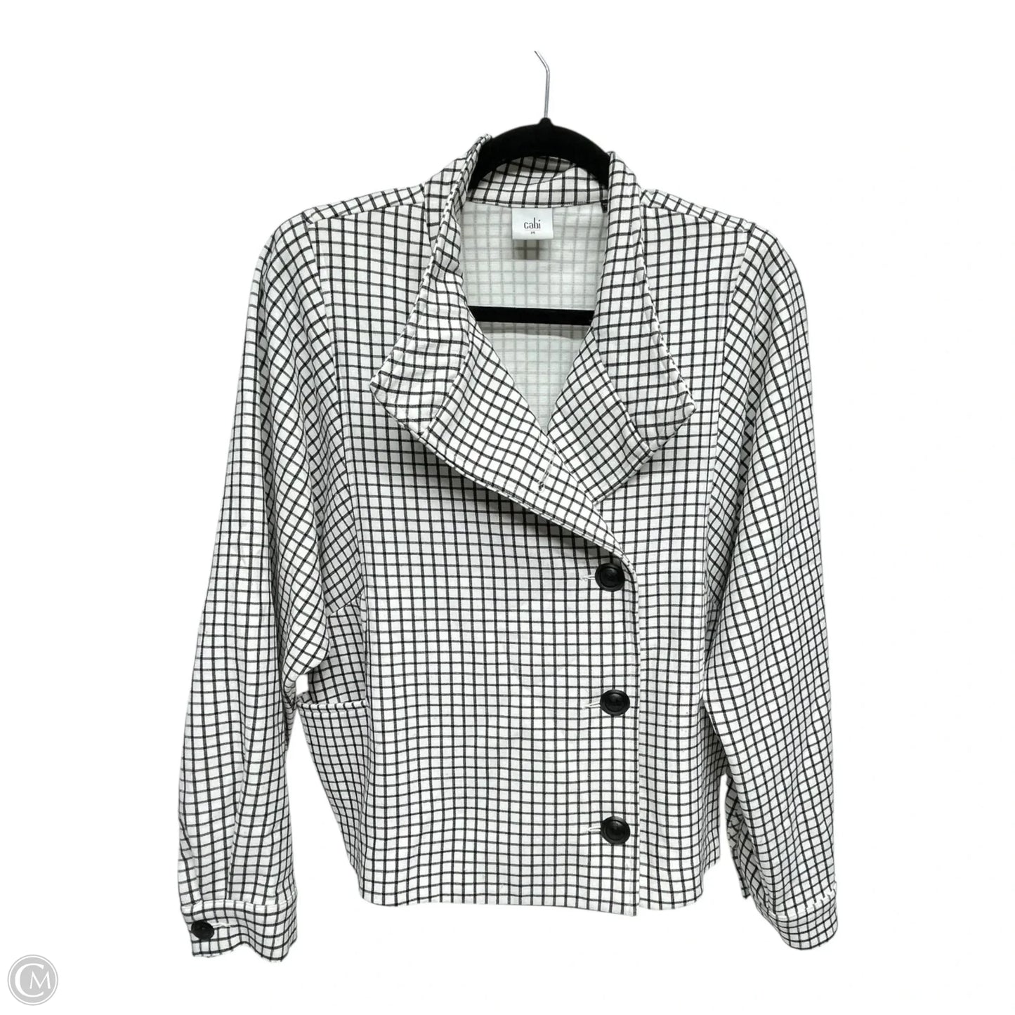 Blazer By Cabi In Checkered Pattern, Size: M