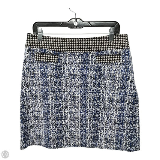 Skirt Mini & Short By Cabi In Black & Blue, Size: M