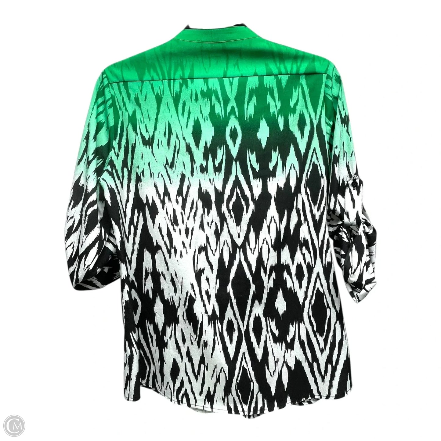 Top Long Sleeve By Calvin Klein In Animal Print, Size: L