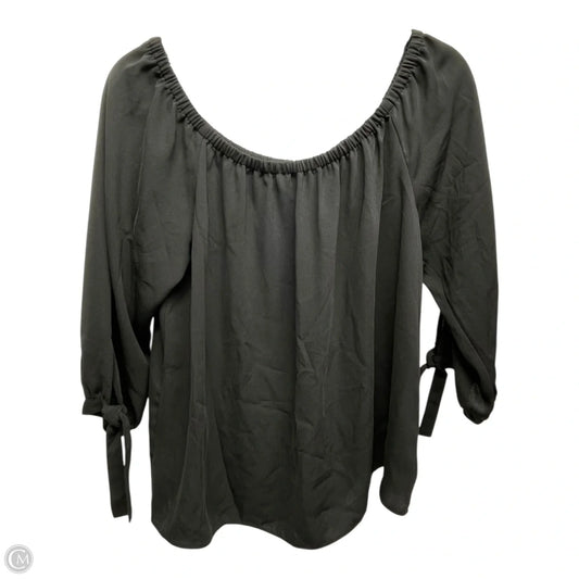 Top 3/4 Sleeve By J. Crew In Black, Size: S