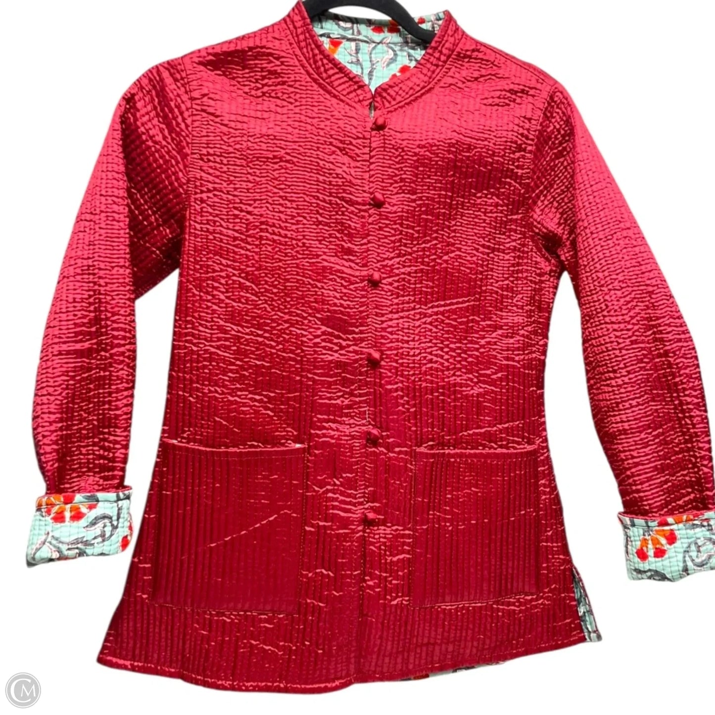 Jacket Puffer & Quilted By Clothes Mentor In Multi-colored, Size: S