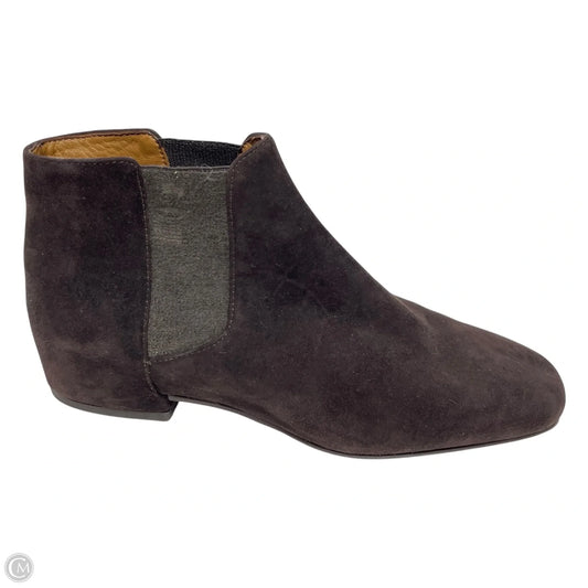Boots Ankle Flats By Aquatalia In Brown, Size: 5.5