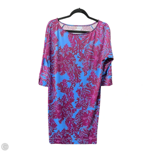Dress Designer By Lilly Pulitzer In Blue & Purple, Size: S