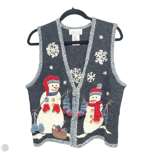 Vest Sweater By MANDAL BAY In Multi-colored, Size: M