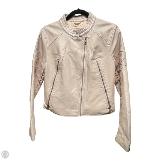 Jacket Moto By Levis In Pink, Size: M