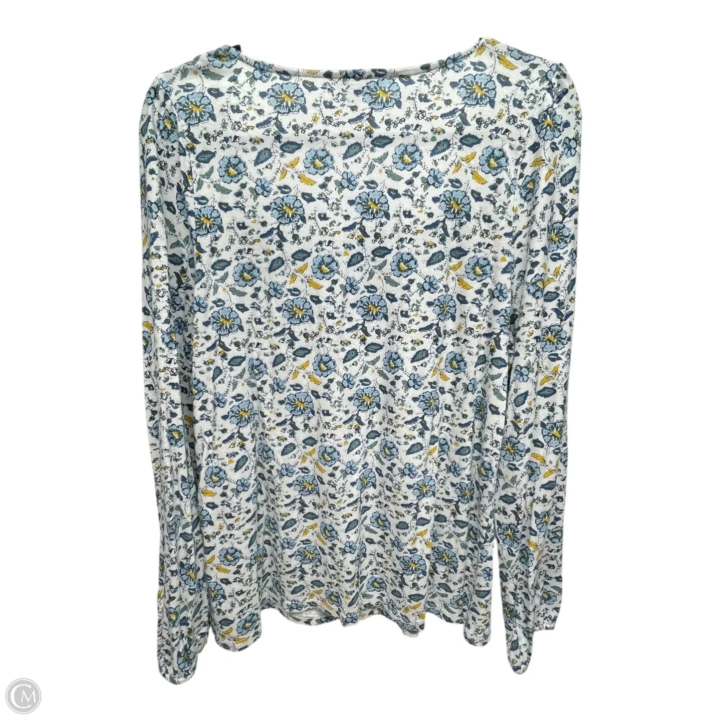Top Long Sleeve By Lucky Brand In Floral Print, Size: L
