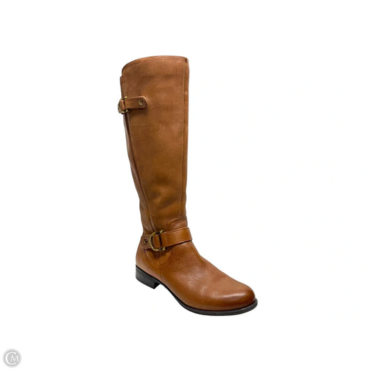 Boots Mid-calf Heels By Naturalizer In Brown, Size: 6.5