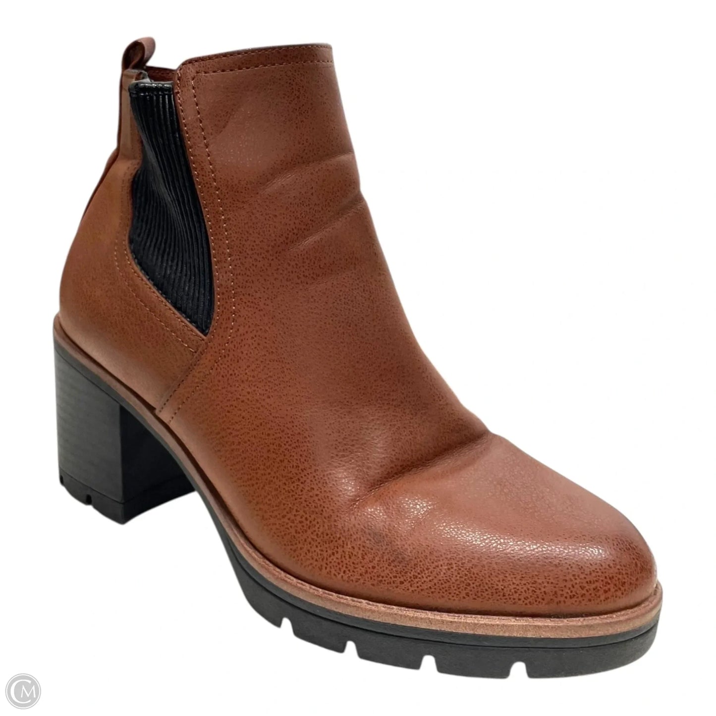 Boots Ankle Heels By Naturalizer In Brown, Size: 9