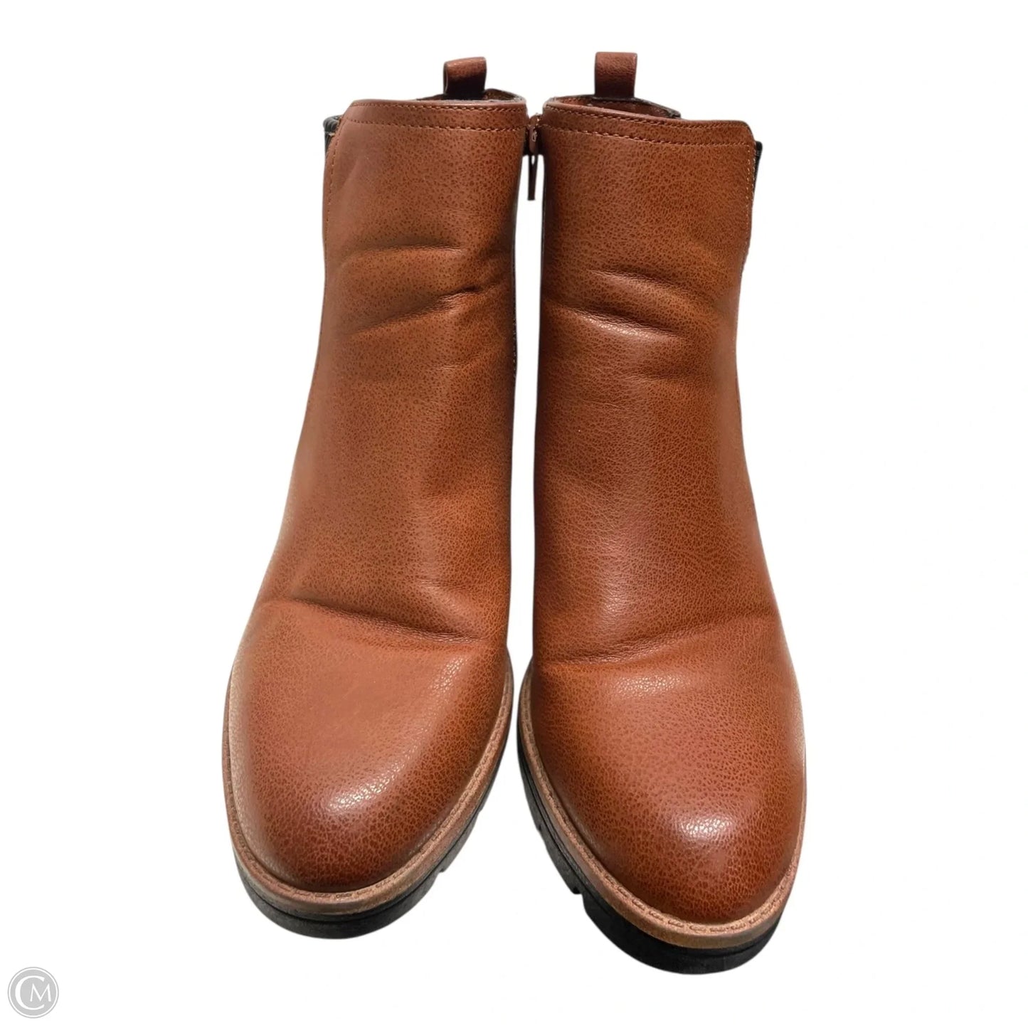 Boots Ankle Heels By Naturalizer In Brown, Size: 9